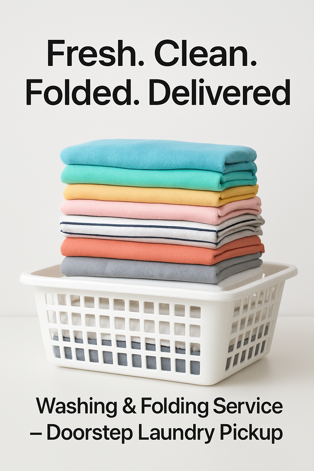 “Washing & Folding Service – Doorstep Laundry Pickup”